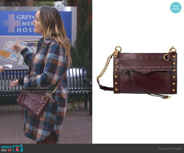 Rebecca Minkoff Mab Studded Leather Crossbody Bag worn by Jo Wilson (Camilla Luddington) on Greys Anatomy
