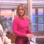 Sara’s pink metallic skirt on The View