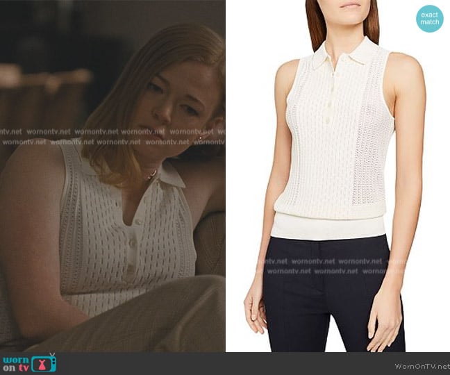 Reiss Angelo Knit Top worn by Shiv Roy (Sarah Snook) on Succession