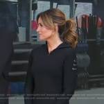 Rhiannon’s black hoodie on Good Morning America