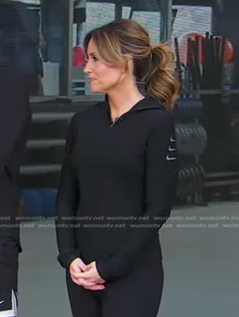 Rhiannon's black hoodie on Good Morning America
