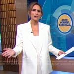 Rhiannon’s white blazer suit on Good Morning America