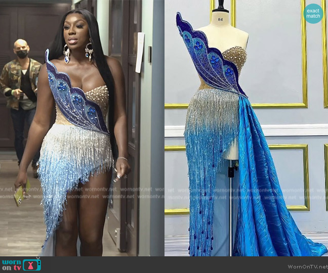 Rian Fernandez Atelier Custom Dress worn by Wendy Osefo on The Real Housewives of Potomac