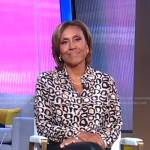 Robin’s leopard and snake print blouse on Good Morning America