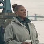 Robyn’s khaki parka on The Equalizer