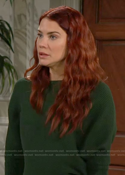 Sally's green sweater on The Young and the Restless