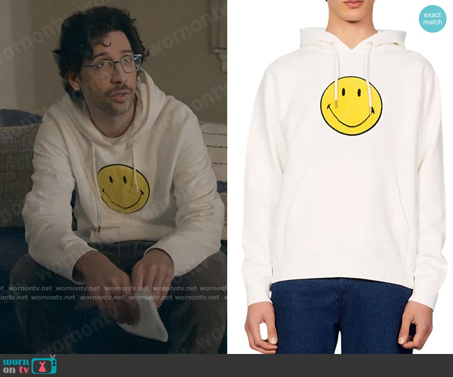 Sandro x Smiley® Patch Hoodie worn by Edward (Rick Glassman) on Not Dead Yet