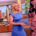 Sara’s blue asymmetric hem dress on The View