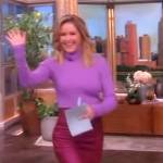 Sara’s pink metallic skirt on The View