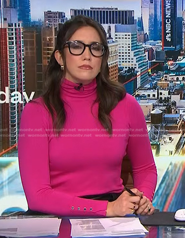 Savannah’s pink button cuff sweater on NBC News Daily