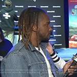 Scott’s striped denim jacket on Access Hollywood