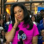 Shirleen-Allicot’s pink short sleeve jumpsuit on Good Morning America