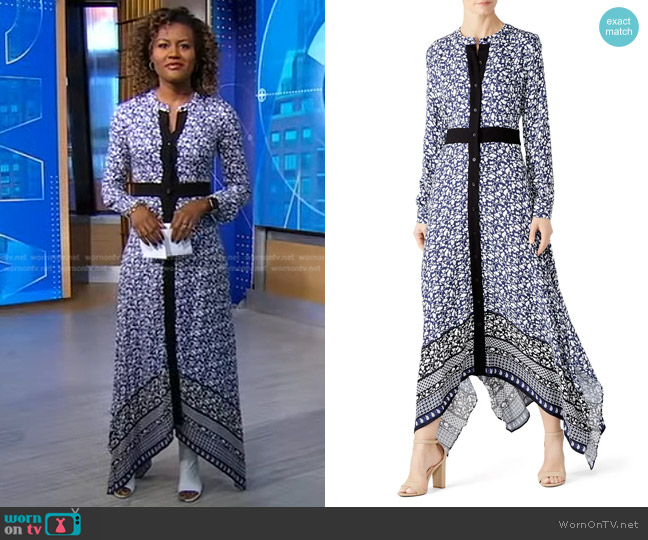 Slate & Willow Printed Maxi Dress worn by Janai Norman on Good Morning America