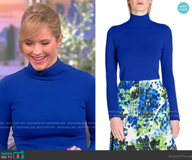 by Stella McCartney Compact Knit Top worn by Sara Haines on The View