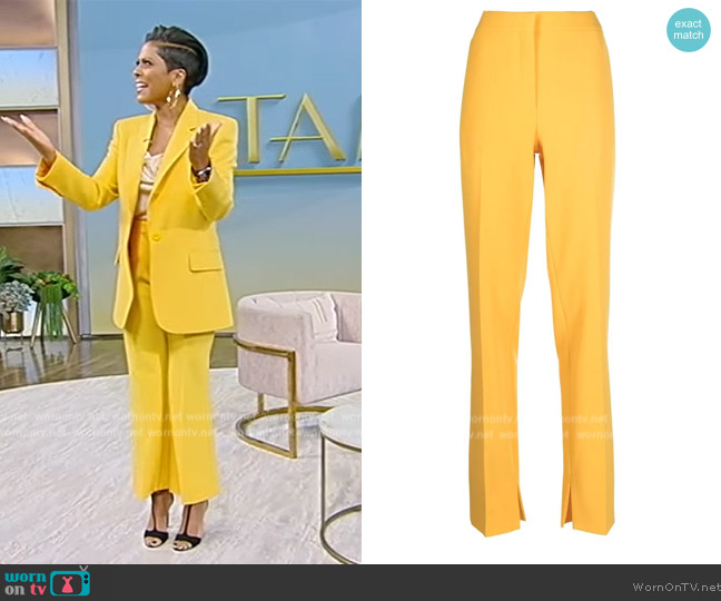 WornOnTV: Tamron’s yellow blazer and pants on Tamron Hall Show | Tamron ...