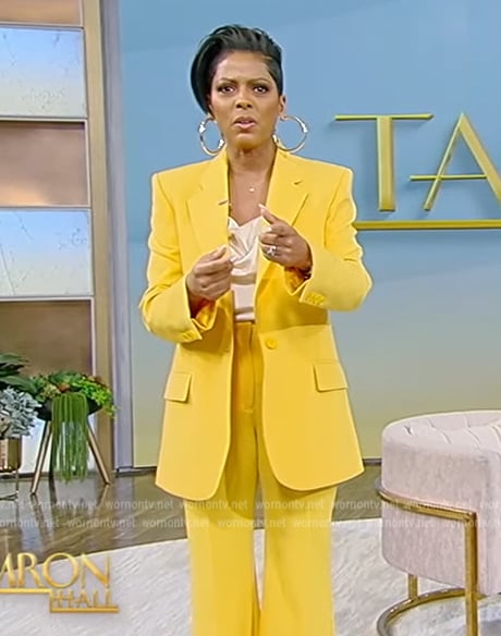 WornOnTV Tamrons Yellow Blazer And Pants On Tamron Hall Show Tamron Hall Clothes And