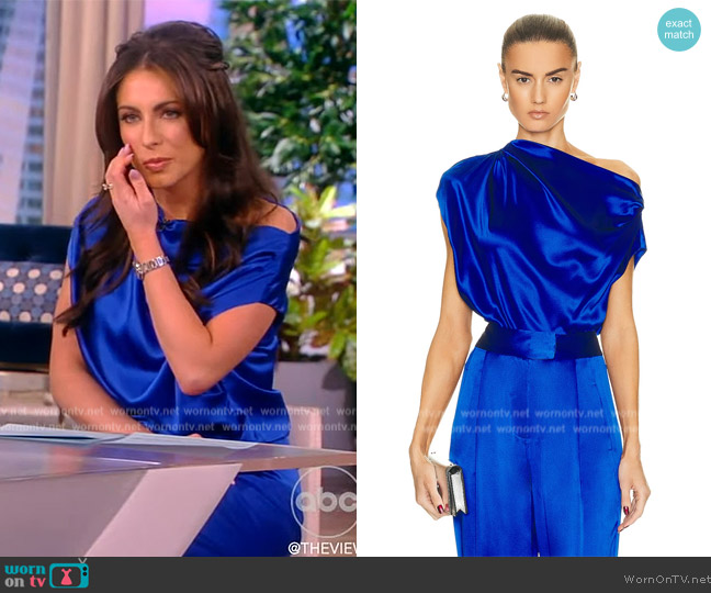 The Sei Draped Top worn by Alyssa Farah Griffin on The View