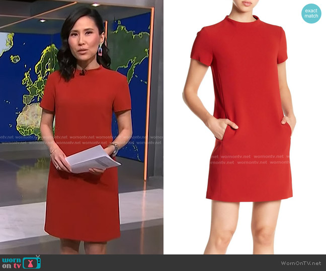 Theory Jasneah Admiral Crepe Dress worn by Vicky Nguyen on NBC News Daily