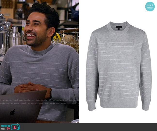 Theory Nathan Sweater worn by Sid (Suraj Sharma) on How I Met Your Father