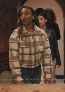 Tootie's plaid jacket on All American Homecoming