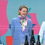 Vanessa Price’s blue double breasted blazer and pants on Today