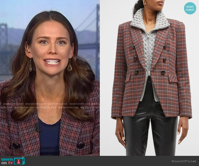 Veronica Beard Miller Dickey Jacket worn by Kate Rooney on NBC News Daily