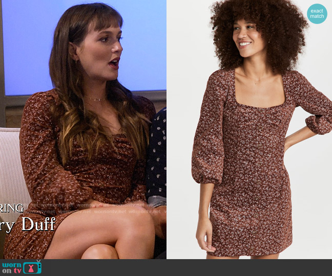 Veronica Beard Ranja Dress in Nutmeg worn by Meredith (Leighton Meester) on How I Met Your Father