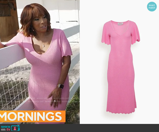 Victor Glemaud Knit Dress worn by Gayle King on CBS Mornings