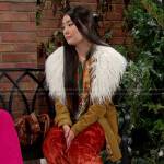 Wendy’s camel fur collar jacket on Days of our Lives