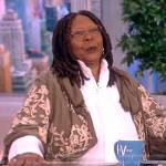 Whoopi’s green embroidered kimono on The View