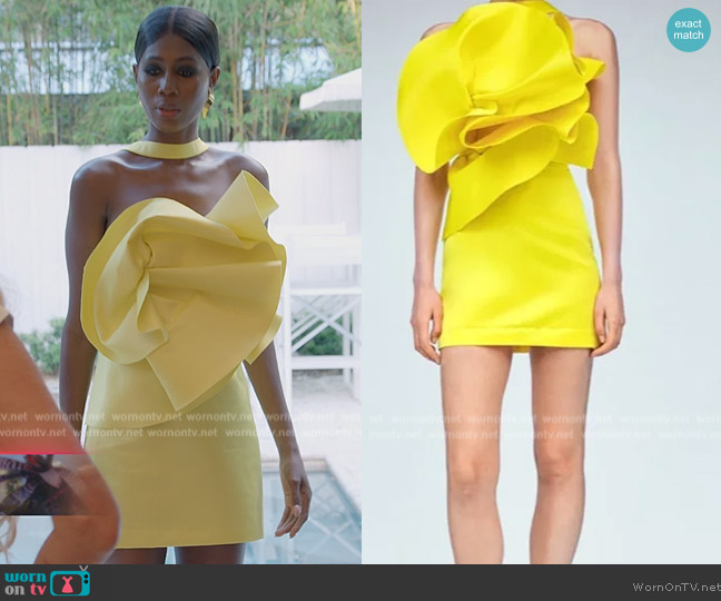 Zara Voluminous Mini Dress worn by Kiki Barth (Kiki Barth) on The Real Housewives of Miami