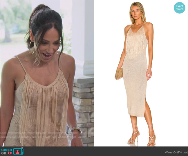 525 Fringe Tank Dress worn by Melissa Gorga on The Real Housewives of New Jersey