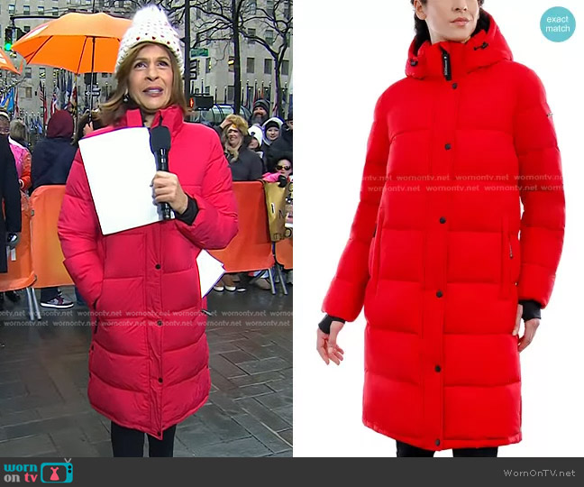 Bcbgeneration Hooded Puffer Coat worn by Hoda Kotb on Today