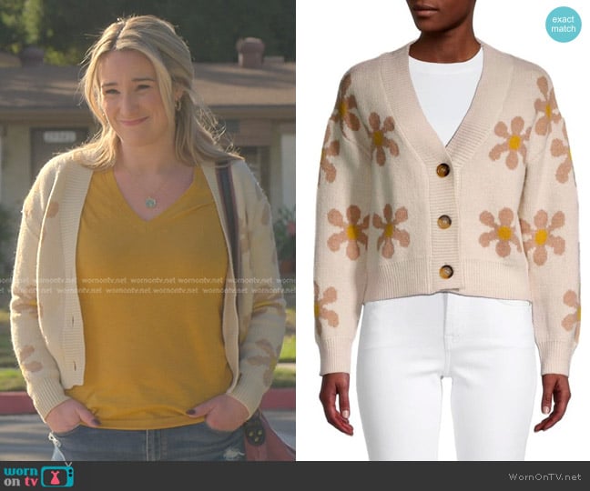 Industry Republic Clothing Woven Daisy Cardigan worn by Davia (Emma Hunton) on Good Trouble