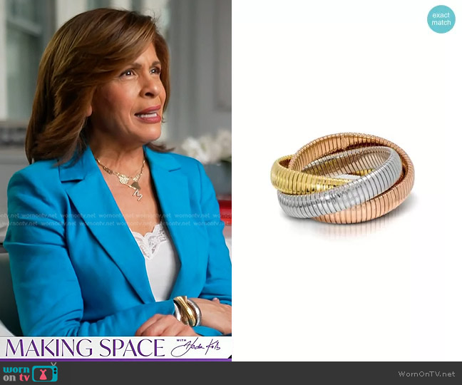 Jennifer Miller Triple Strand Bracelet worn by Hoda Kotb on Today