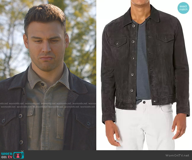 John Varvatos  Brandon Trucker- Unlined Trucker Jacket worn by Eddie Diaz (Ryan Guzman) on 9-1-1