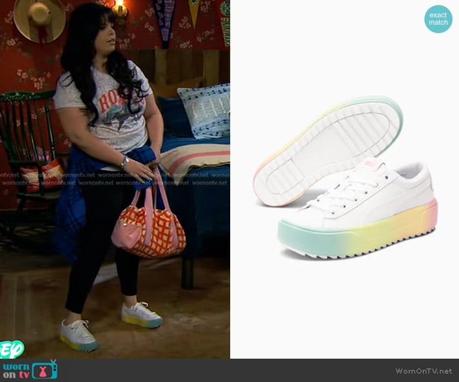 Puma Kaia Platform Fade Sneakers worn by Lou Hockhauser (Miranda May) on Bunkd