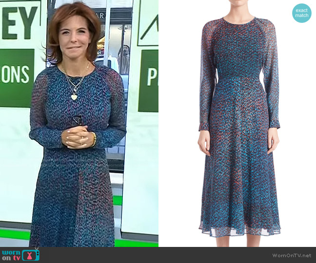 L.K. Bennett Addison Midi Dress worn by Stephanie Ruhle on Today