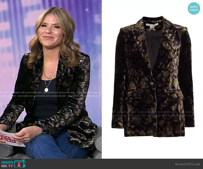 Veronica Beard Long and Lean Dickey Jacket worn by Jenna Bush Hager on Today