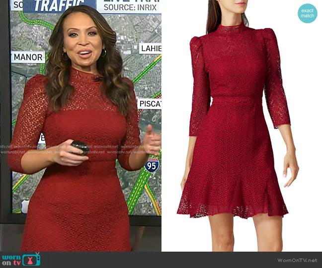 WornOnTV: Adelle’s red lace dress on Today | Adelle Caballero | Clothes ...