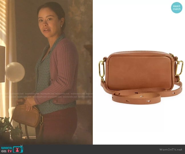 Madewell Mini The Leather Carabiner Crossbody Bag worn by Mariana Foster (Cierra Ramirez) on Good Trouble