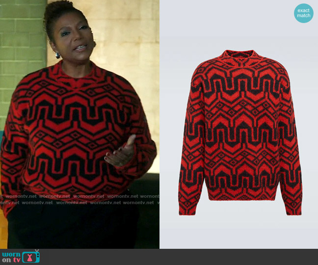 Moncler Grenoble Alpaca and wool-blend sweater worn by Robyn McCall (Queen Latifah) on The Equalizer