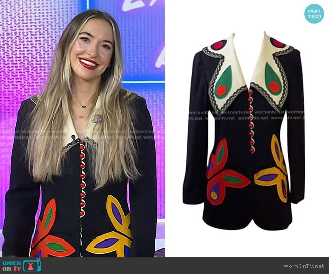 Moschino Cheap Chic Butterfly Blazer worn by Lauren Daigle on Today