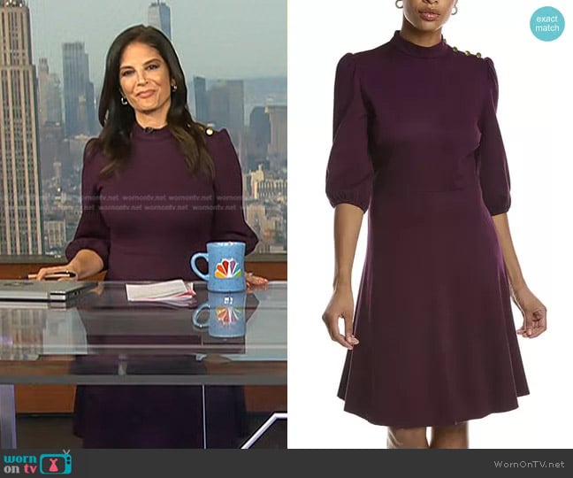 Nanette Lepore Puff Sleeve Mini Dress worn by Darlene Rodriguez on Today