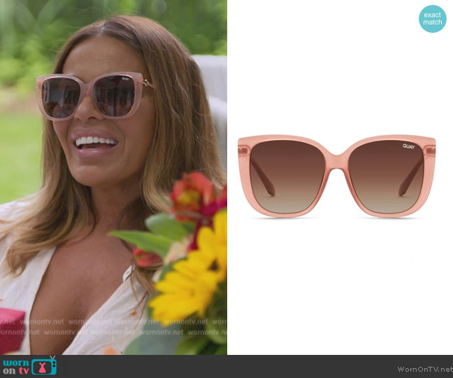 Quay Ever After Sunglasses worn by Dolores Catania on The Real Housewives of New Jersey