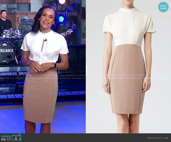 Reiss Cipriano Dress worn by Linsey Davis on Good Morning America