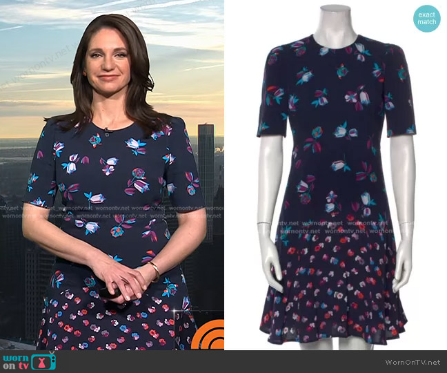 WornOnTV: Maria’s navy floral dress on Today | Maria Larosa | Clothes ...