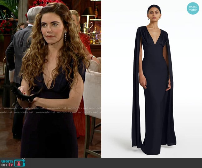 Safiyaa Angelina Dress worn by Victoria Newman (Amelia Heinle) on The Young and the Restless