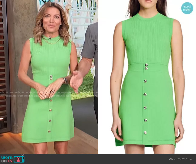WornOnTV: Kit’s green sleeveless ribbed dress on Access Hollywood | Kit ...