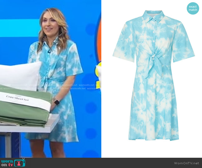 Thakoon Collective Tie Front Dress worn by Lori Bergamotto on Good Morning America